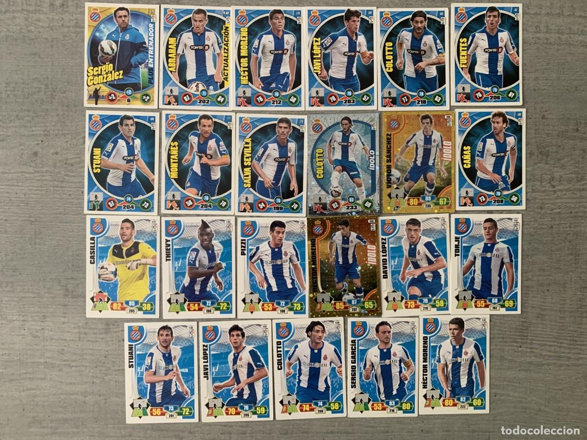 Cromos de f&uacute;tbol: LOTE DE CROMOS DEL REAL CLUB DEPORTIVO ESPA&Ntilde;OL