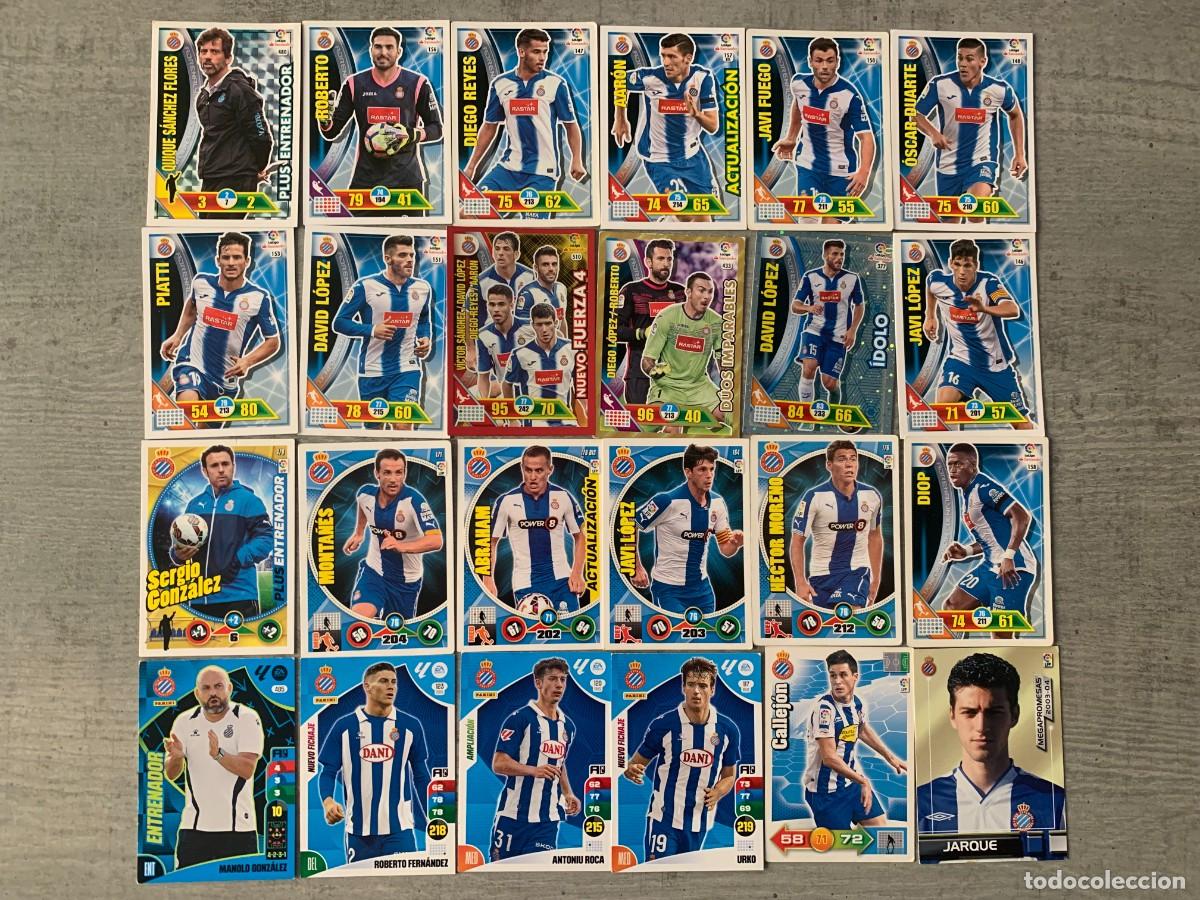 Cromos de f&uacute;tbol: LOTE DE CROMOS DEL REAL CLUB DEPORTIVO ESPA&Ntilde;OL