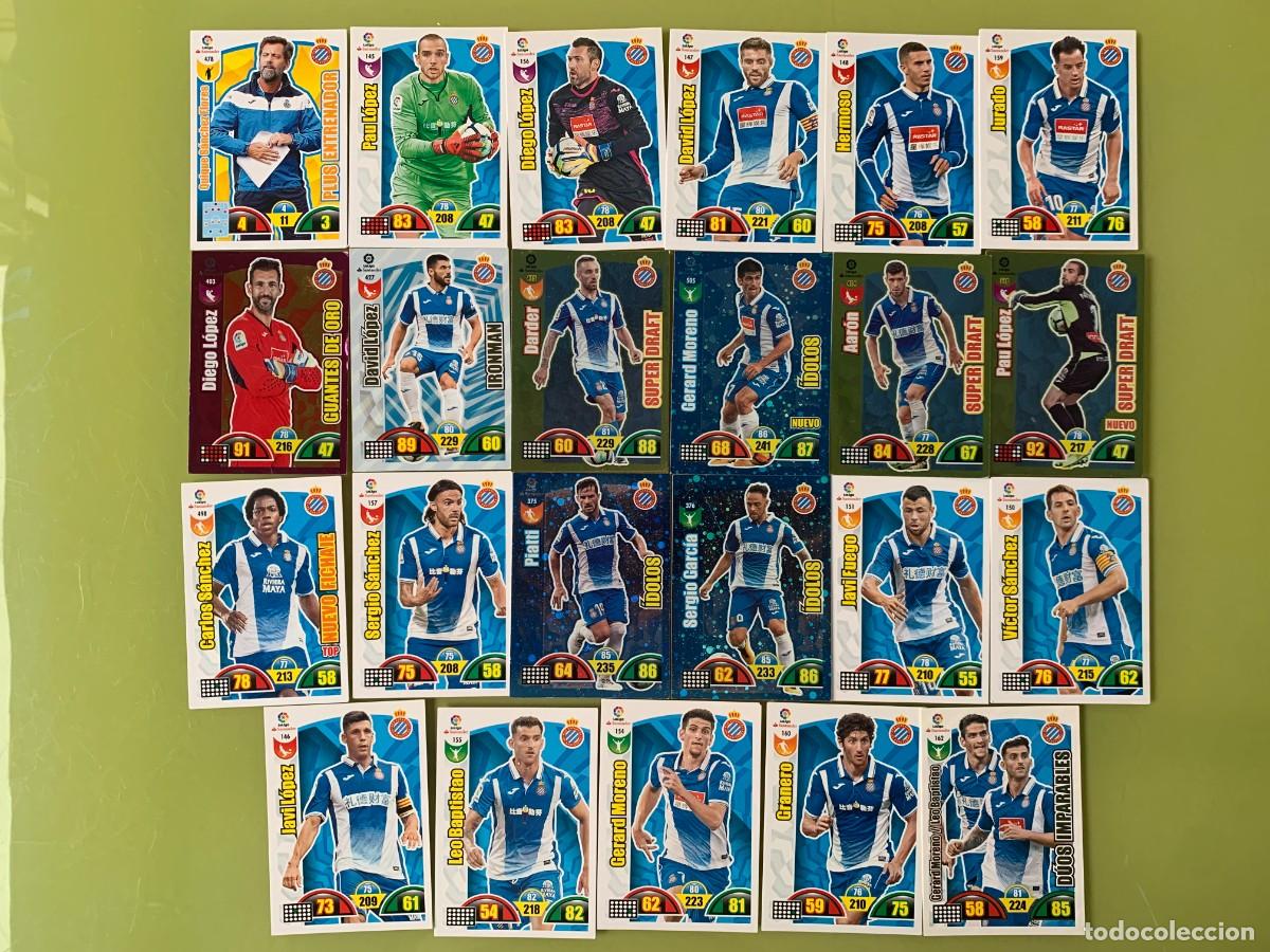 Cromos de f&uacute;tbol: LOTE DE CROMOS DEL REAL CLUB DEPORTIVO ESPA&Ntilde;OL