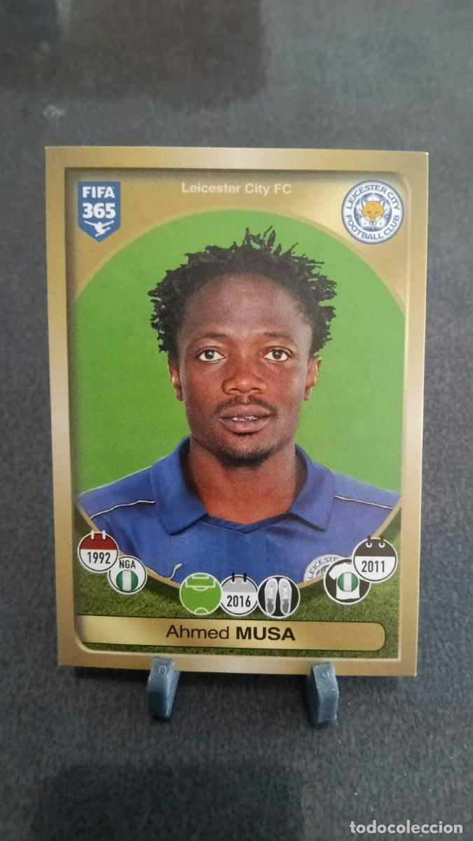 Cromos de f&uacute;tbol: Musa 133 Leicester 2016 2017 Fifa 365 Sin Pegar
