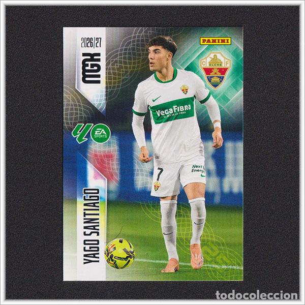 Cromos de f&uacute;tbol: MEGACRACKS 2026 2027 26 27 PANINI YAGO SANTIAGO 161 ELCHE COLECCI&Oacute;N ALBUM LIGA F&Uacute;TBOL MGK