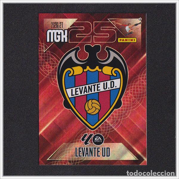 Cromos de f&uacute;tbol: MEGACRACKS 2026 2027 26 27 PANINI ESCUDO 199 LEVANTE COLECCI&Oacute;N ALBUM LIGA F&Uacute;TBOL MGK