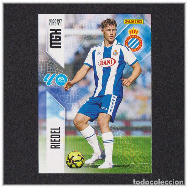 Cromos de f&uacute;tbol: MEGACRACKS 2026 2027 26 27 PANINI RIEDEL 168 ESPANYOL COLECCI&Oacute;N ALBUM LIGA F&Uacute;TBOL MGK