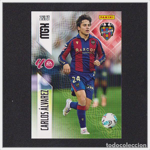 Cromos de f&uacute;tbol: MEGACRACKS 2026 2027 26 27 PANINI CARLOS ALVAREZ 211 LEVANTE COLECCI&Oacute;N ALBUM LIGA F&Uacute;TBOL MGK
