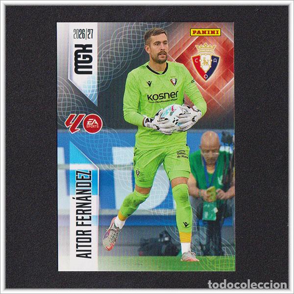 Cromos de f&uacute;tbol: MEGACRACKS 2026 2027 26 27 PANINI AITOR FERNANDEZ 255 OSASUNA COLECCI&Oacute;N ALBUM LIGA F&Uacute;TBOL MGK