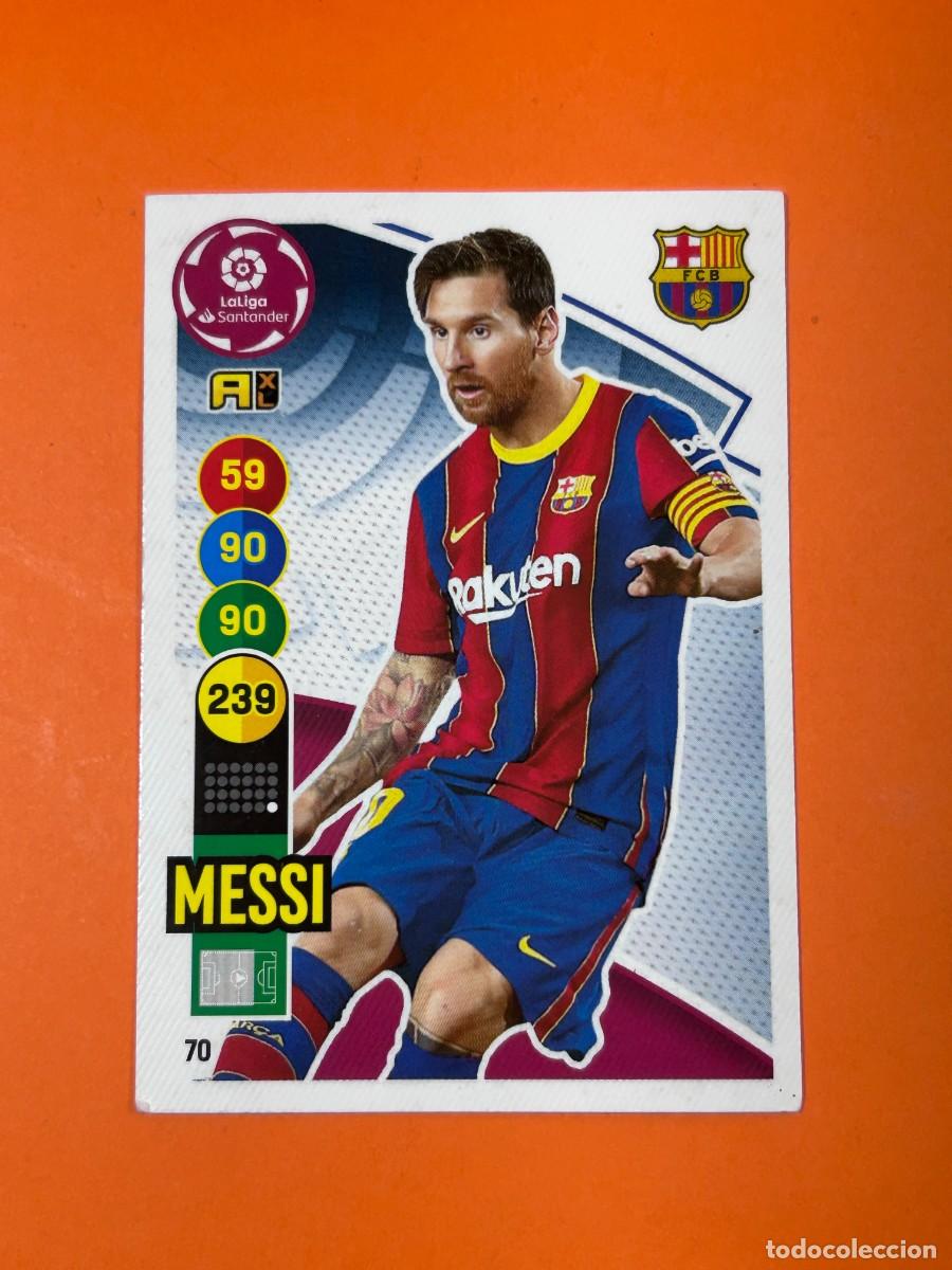 Cromos de f&uacute;tbol: CROMO MESSI N&ordm; 70 2020 -2021 ADRENALYN XL PANINI