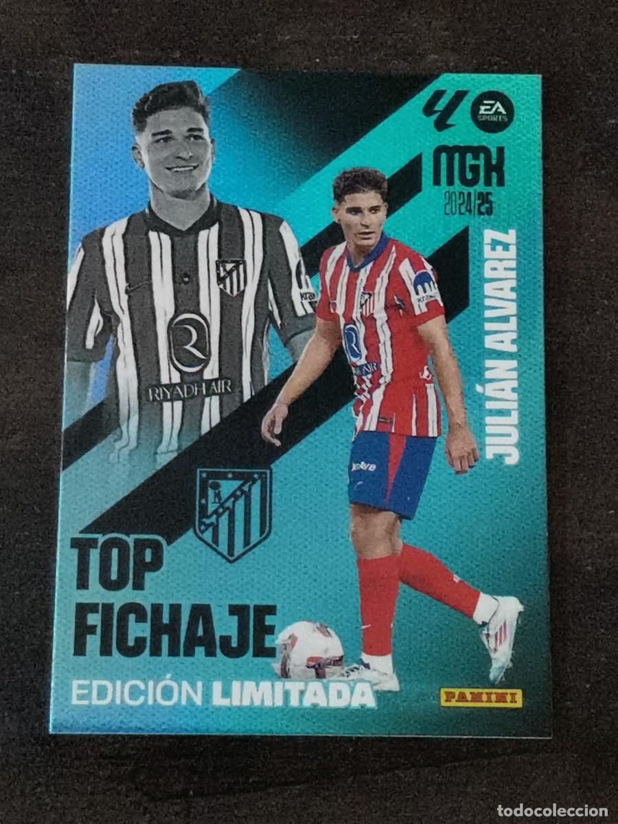 Cromos de f&uacute;tbol: Panini Megacracks 2024/25 Edici&oacute;n Limitada Juli&aacute;n &Aacute;lvarez Atl&eacute;tico de Madrid
