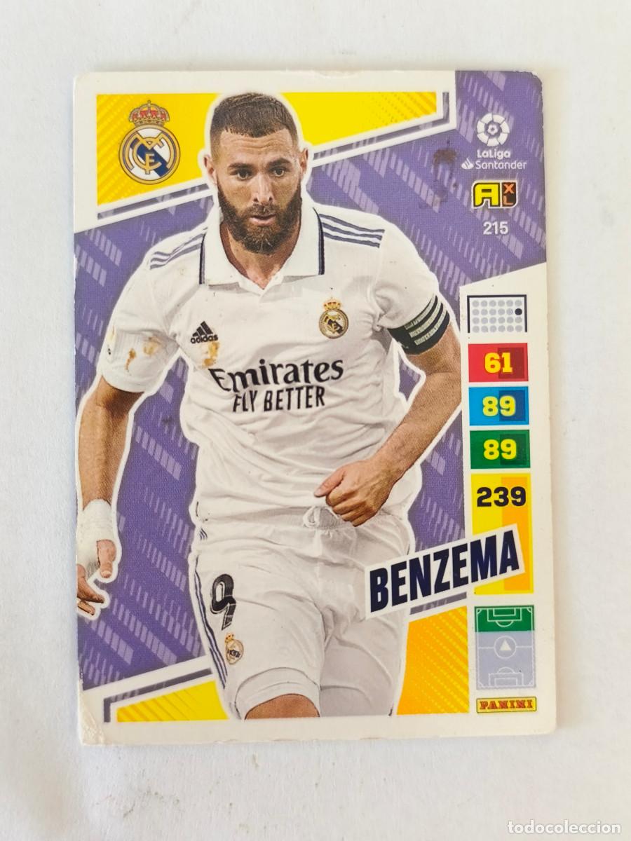 Cromos de Futebol: CROMO ADRENALYN LIGA SANTANDER 2022 2023 - No 215 BENZEMA - REAL MADRID