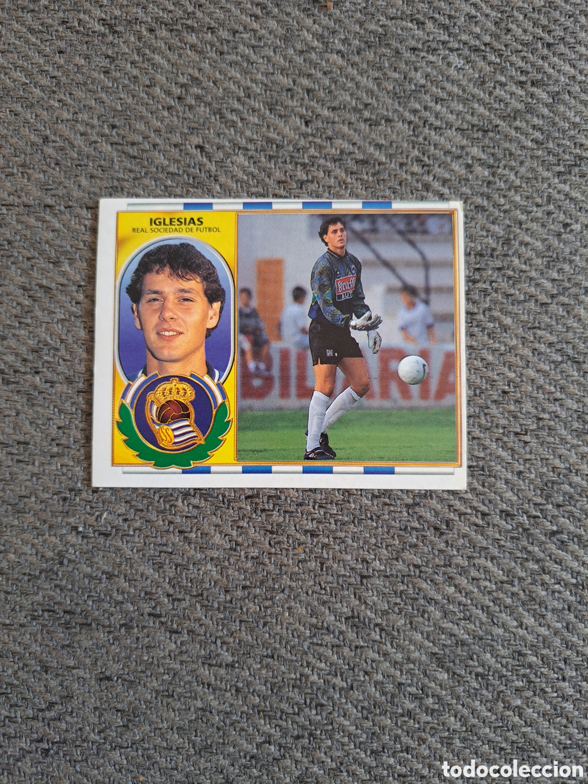 Cromos de f&uacute;tbol: Iglesias(Fichaje N&deg;7 BIS) Real Sociedad. Liga Este 96-97.