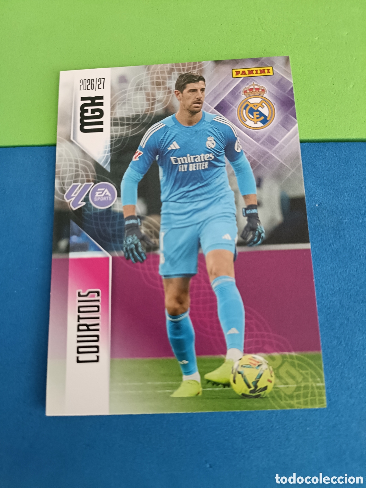 Cromos de f&uacute;tbol: PANINI 2026 2027 MGK MEGACRACKS 25 Aniversario - Real Madrid 218 Courtois