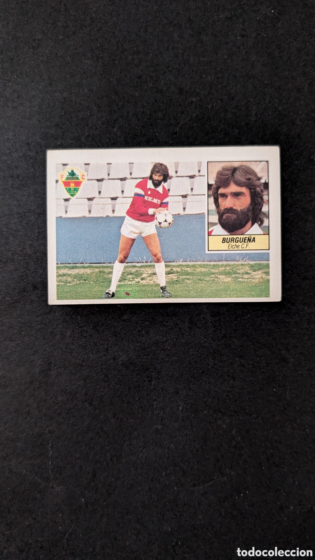 Figurine di Calcio: L1 BURGUE&Ntilde;A ELCHE FICHAJE 14 VERSION ROJO LIGA ESTE 1984/85 84 85 NUNCA PEGADO SIN PEGAR