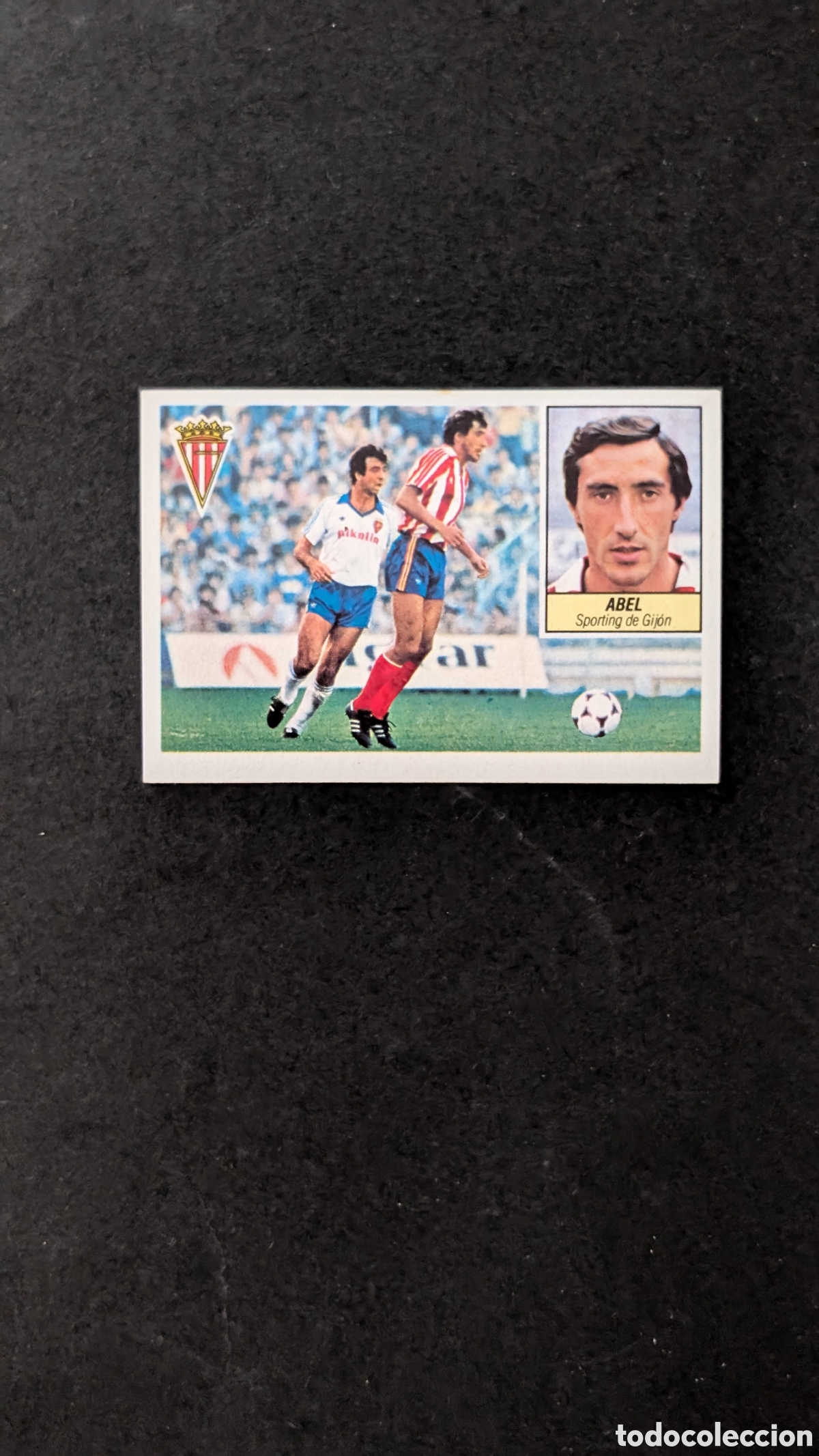 Fu&szlig;ball-Sticker: L1 ABEL SPORTING GIJON BAJA LIGA ESTE 1984/85 84 85 NUNCA PEGADO SIN PEGAR