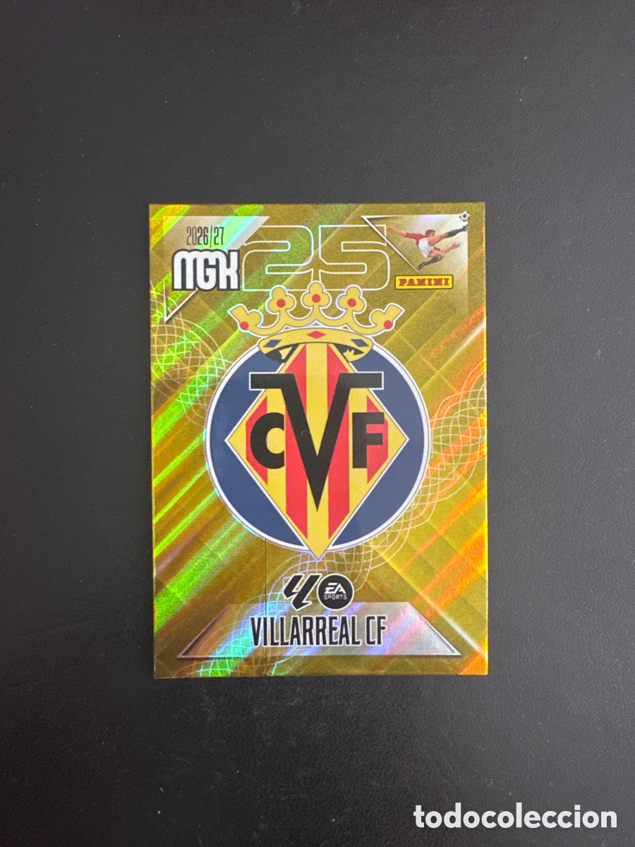 Cromos de f&uacute;tbol: ESCUDO VILLARREAL N&Uacute;MERO 361 MEGACRACKS 2026 2027
