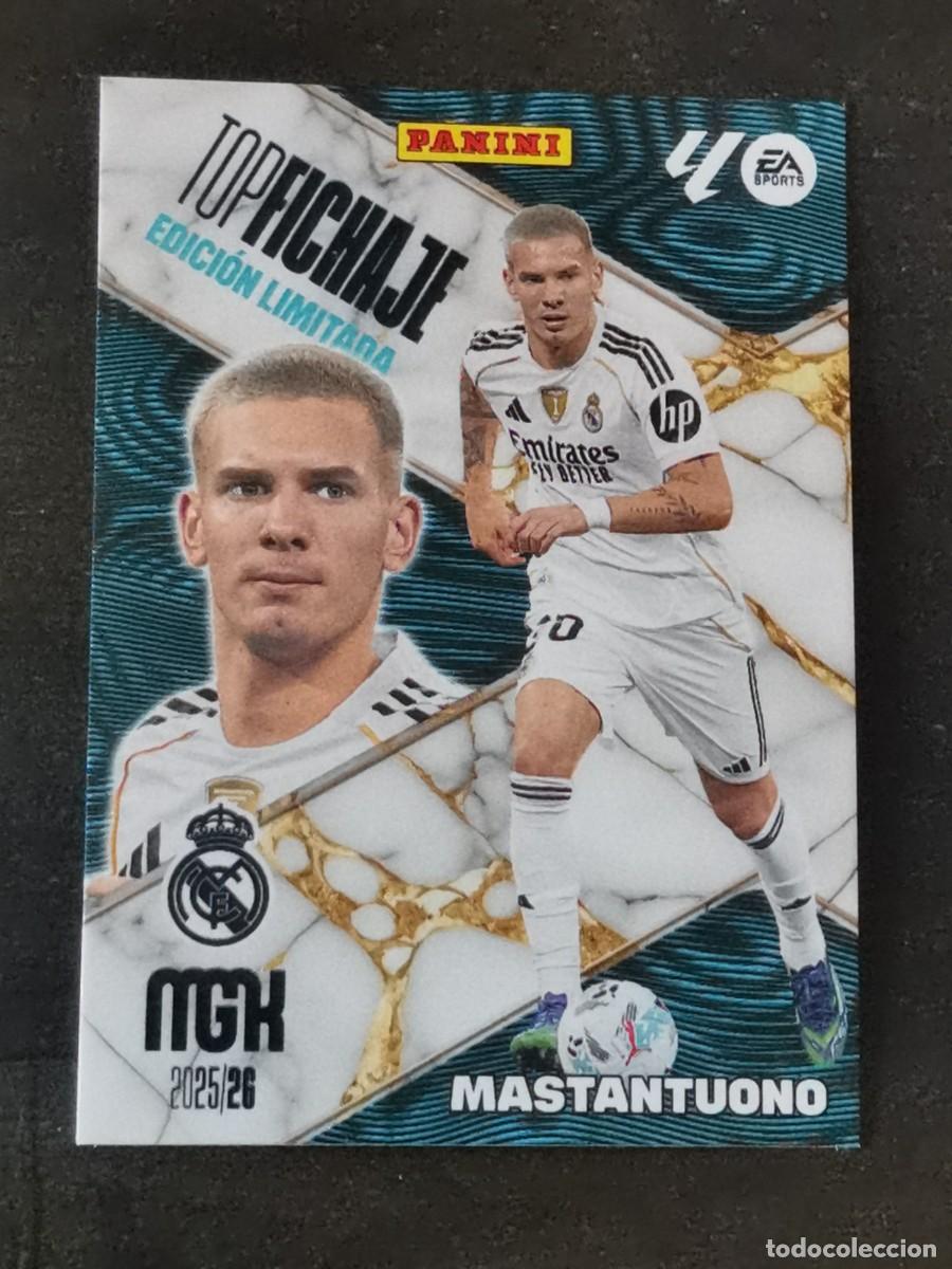 Cromos de f&uacute;tbol: Panini Megacracks 2025/26 Edici&oacute;n Limitada Mastantuono Real Madrid