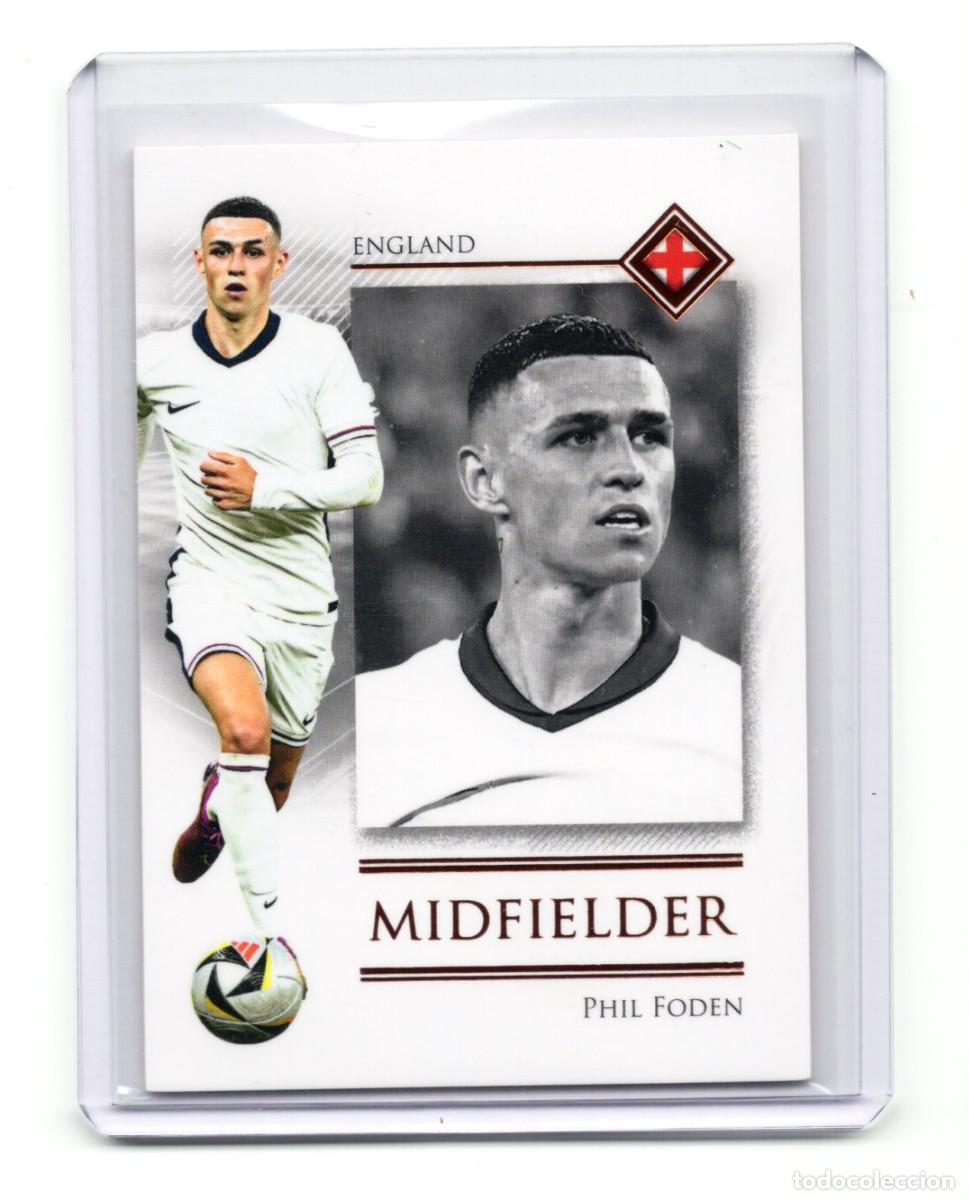 Cromos de f&uacute;tbol: Phil Foden Inglaterra Bronze Refractor Futera Unique 2025 Numerada 44 /62