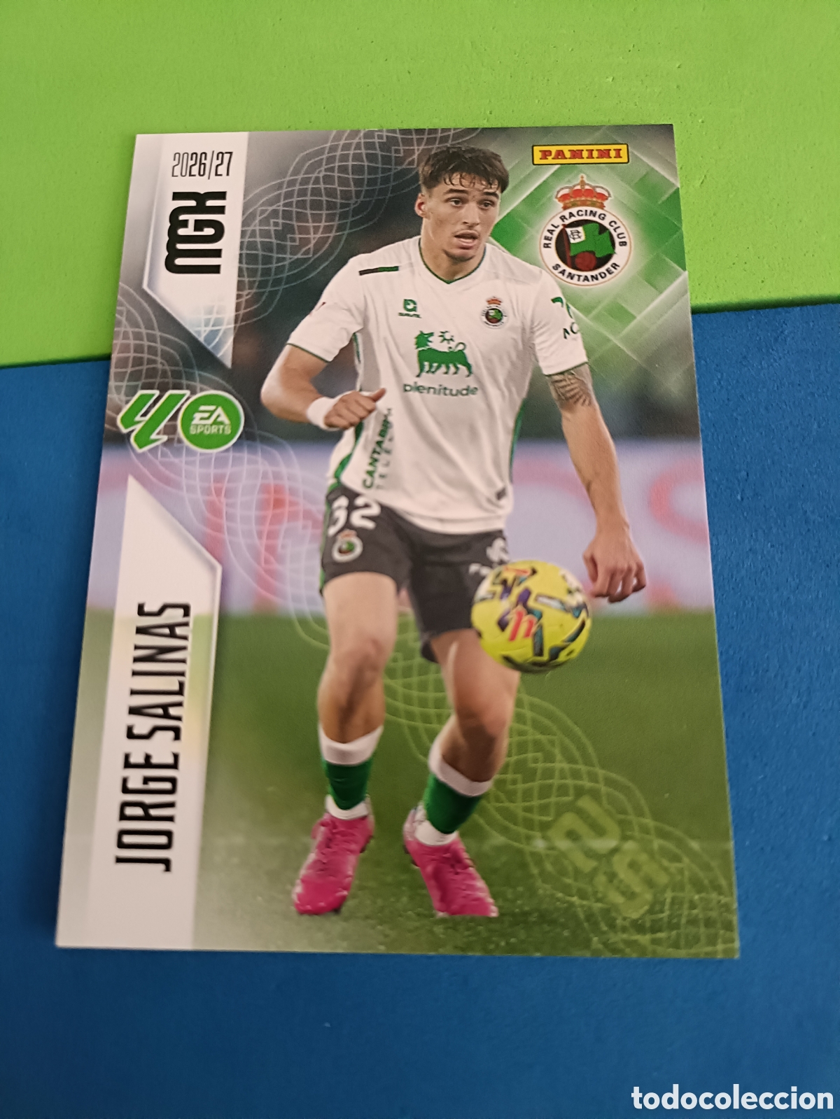 Cromos de f&uacute;tbol: PANINI 2026 2027 MGK MEGACRACKS 25 Aniversario - Racing Santander 279 Jorge Salinas