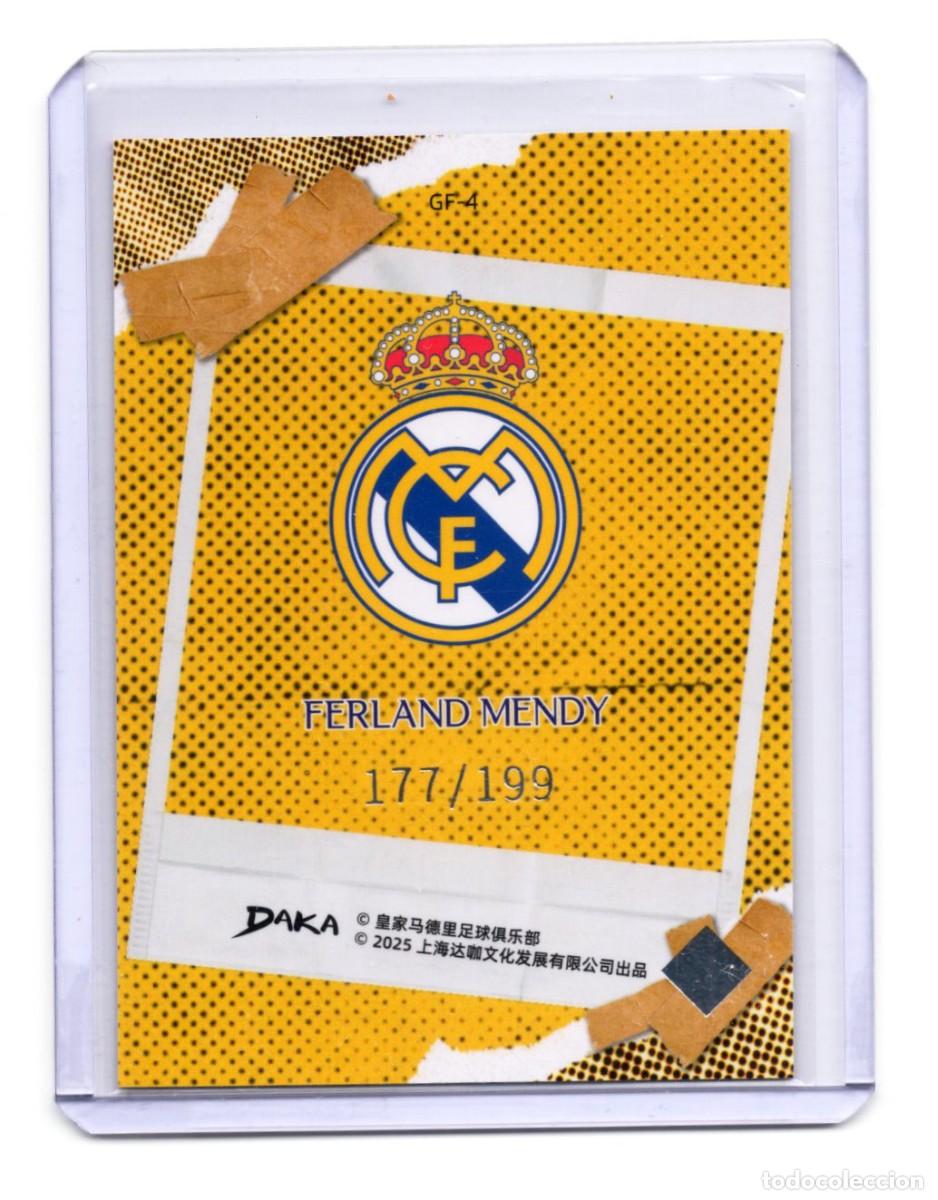 Cromos de f&uacute;tbol: Mendy Real Madrid Daka Numerada 177 /199 - Foto 2