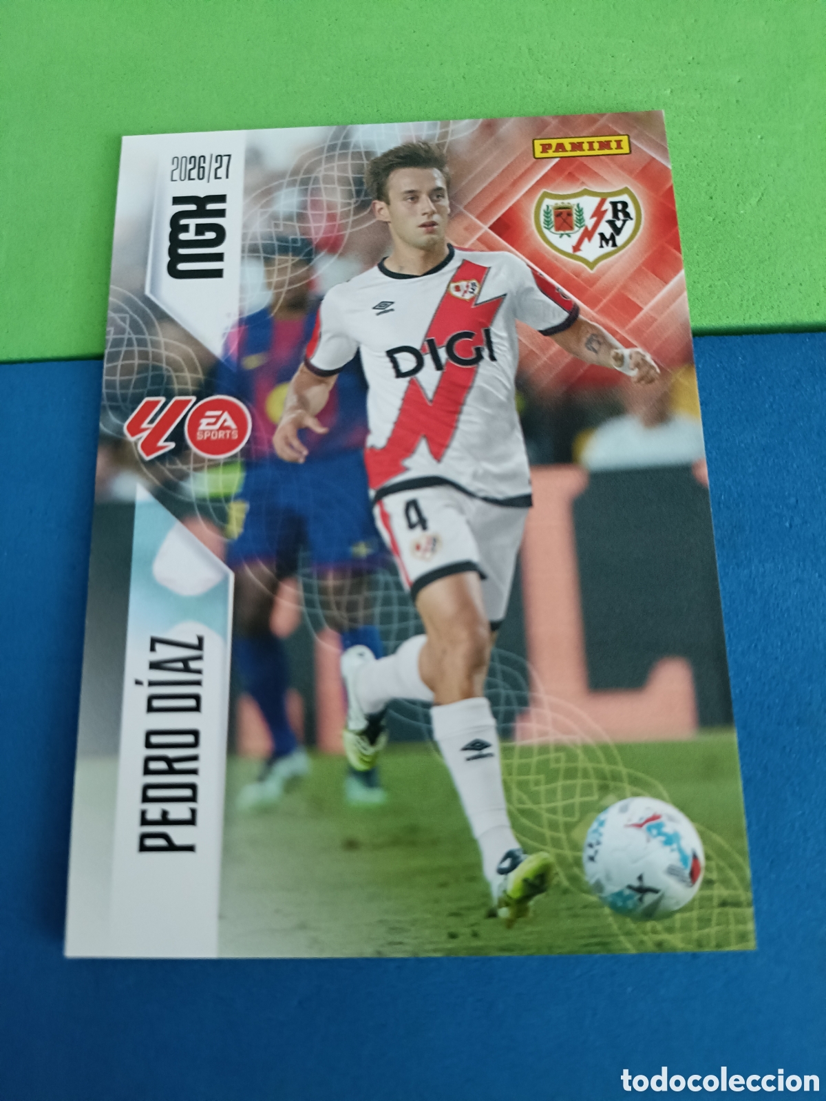 Cromos de f&uacute;tbol: PANINI 2026 2027 MGK MEGACRACKS 25 Aniversario - Rayo Vallecano 298 Pedro D&iacute;az