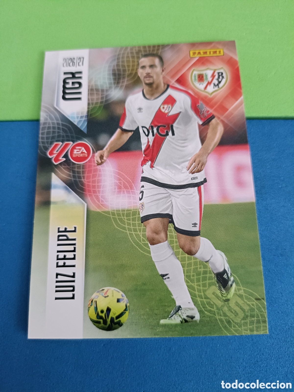 Cromos de f&uacute;tbol: PANINI 2026 2027 MGK MEGACRACKS 25 Aniversario - Rayo Vallecano 296 Luiz Felipe