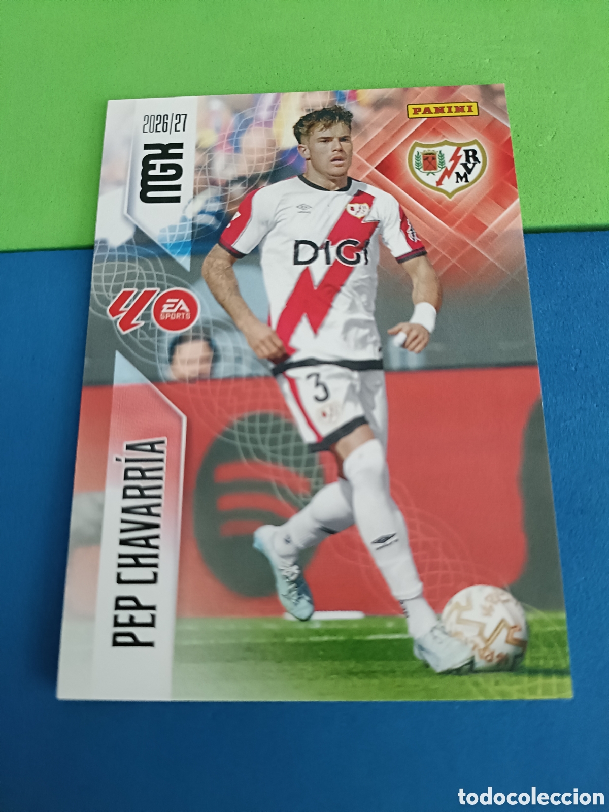 Cromos de f&uacute;tbol: PANINI 2026 2027 MGK MEGACRACKS 25 Aniversario - Rayo Vallecano 297 Pep Chavarria
