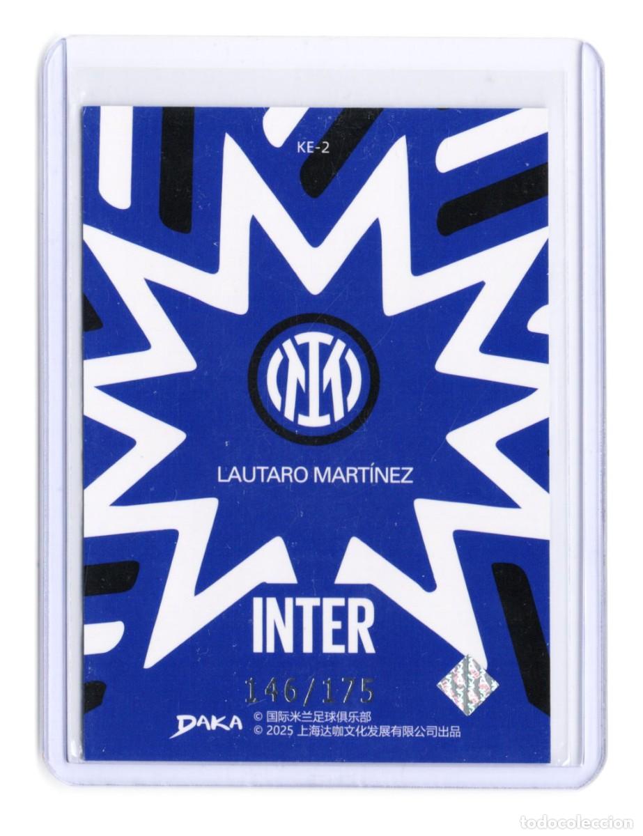 Cromos de f&uacute;tbol: Lautaro Martinez Inter Daka Numerada 146 /175 - Foto 2