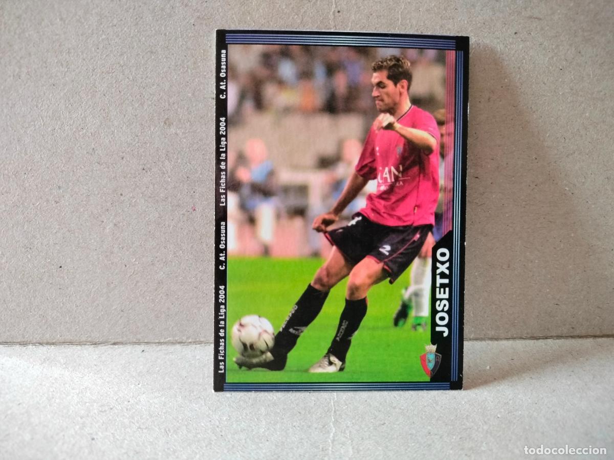 Cromos de f&uacute;tbol: CROMO FUTBOL LAS FICHAS DE LA LIGA OSASUNA 2003 2004 JOSETXO NUMERO 277