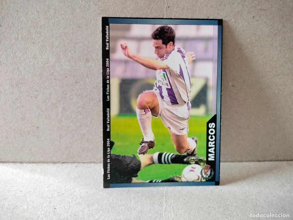 Cromos de f&uacute;tbol: CROMO FUTBOL LAS FICHAS DE LA LIGA VALLADOLID 2003 2004 MARCOS NUMERO 358