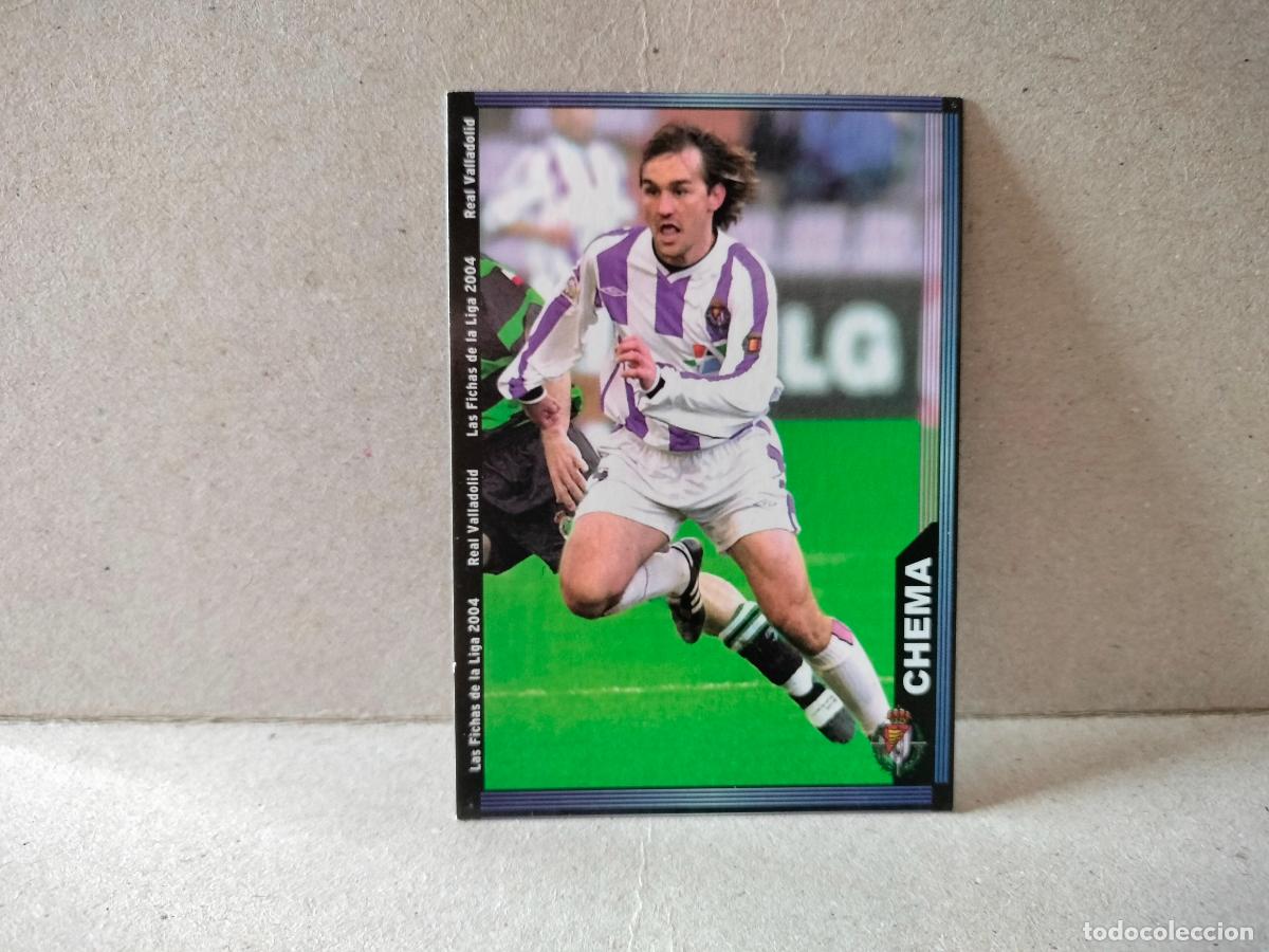 Cromos de f&uacute;tbol: CROMO FUTBOL LAS FICHAS DE LA LIGA VALLADOLID 2003 2004 CHEMA NUMERO 366