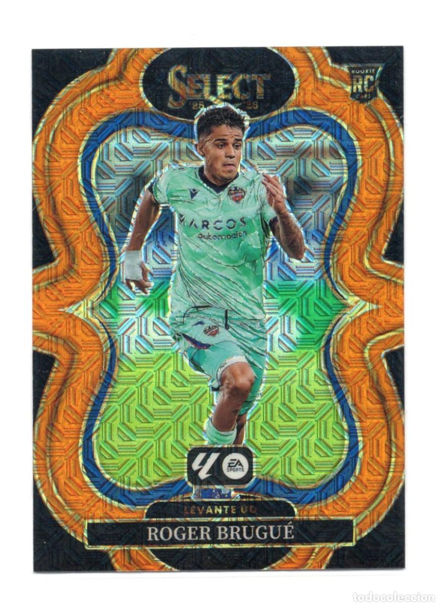 Cromos de f&uacute;tbol: Roger Brugue Levante Rookie RC Mojo Naranaja Orange Select Numerada 145 /199