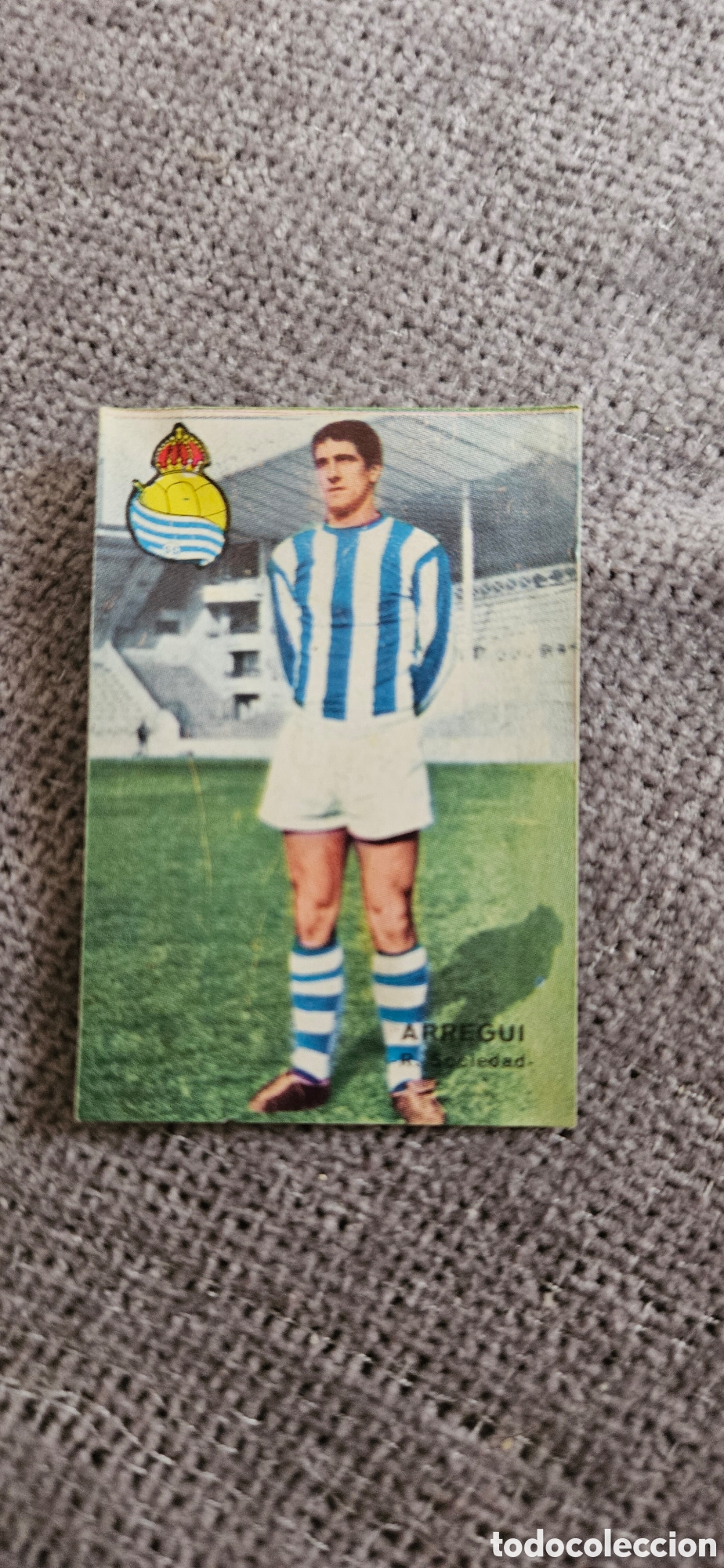 Cromos de f&uacute;tbol: Arregui eal sociedad zaragoza disgra 1967 1968 fher campeonato de liga despegado