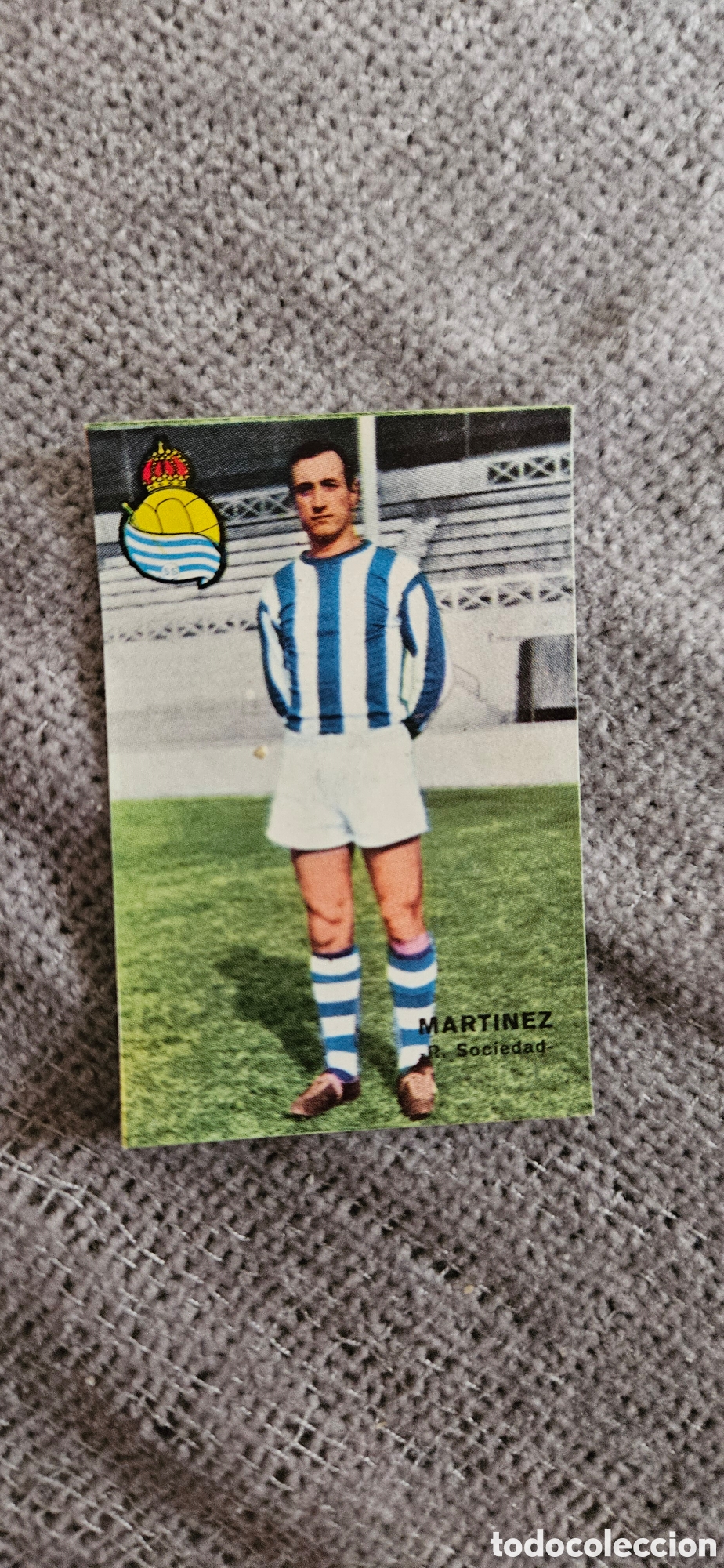 Cromos de f&uacute;tbol: Mart&iacute;nez eal sociedad zaragoza disgra 1967 1968 fher campeonato de liga despegado
