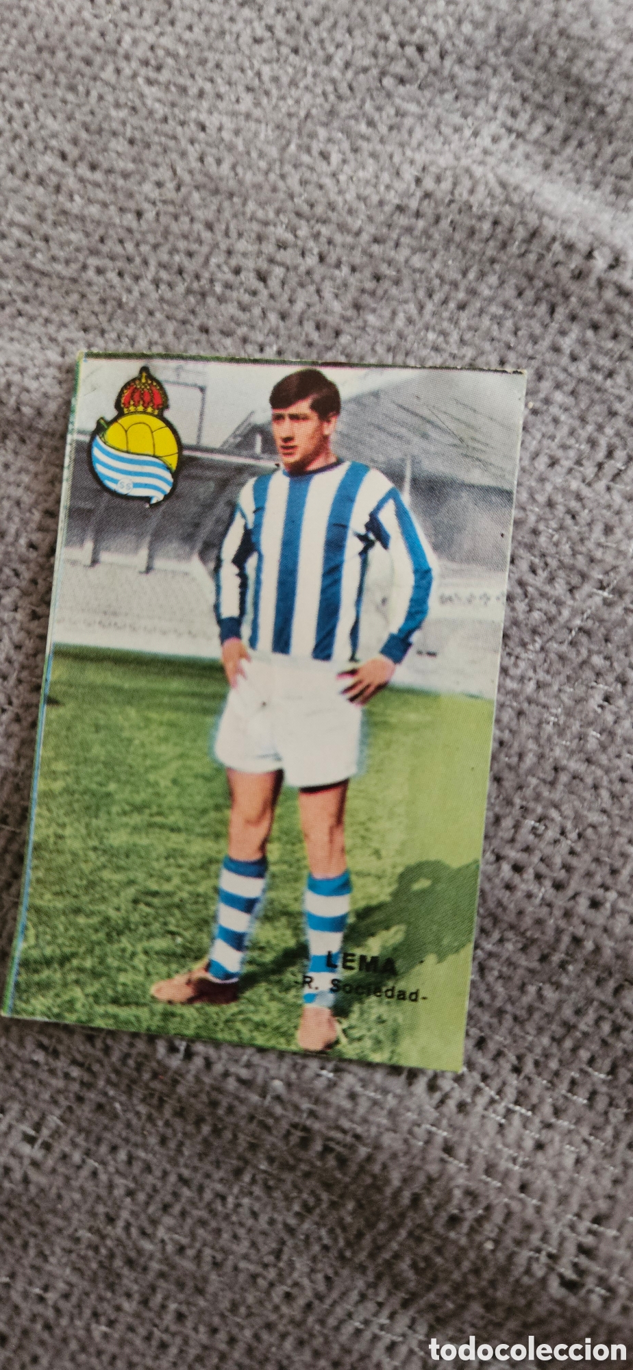 Cromos de f&uacute;tbol: Lema eal sociedad zaragoza disgra 1967 1968 fher campeonato de liga despegado