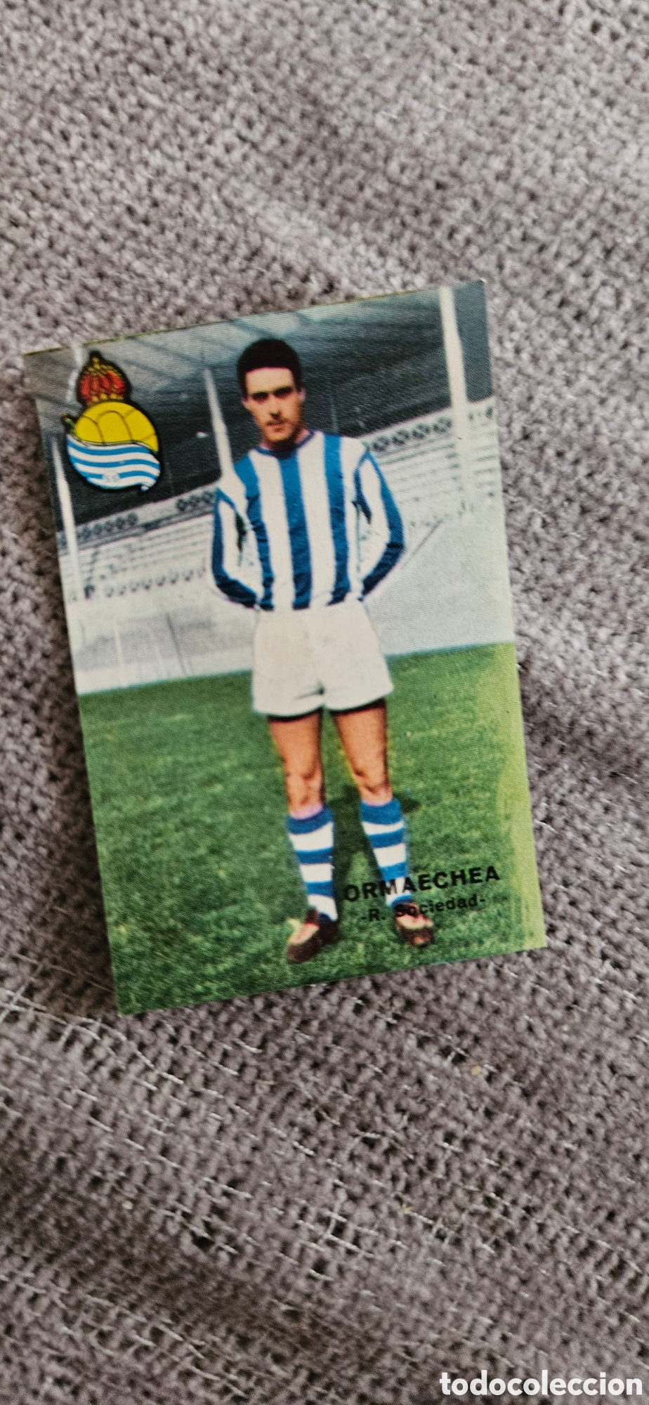 Cromos de f&uacute;tbol: Ormaechea eal sociedad zaragoza disgra 1967 1968 fher campeonato de liga despegado