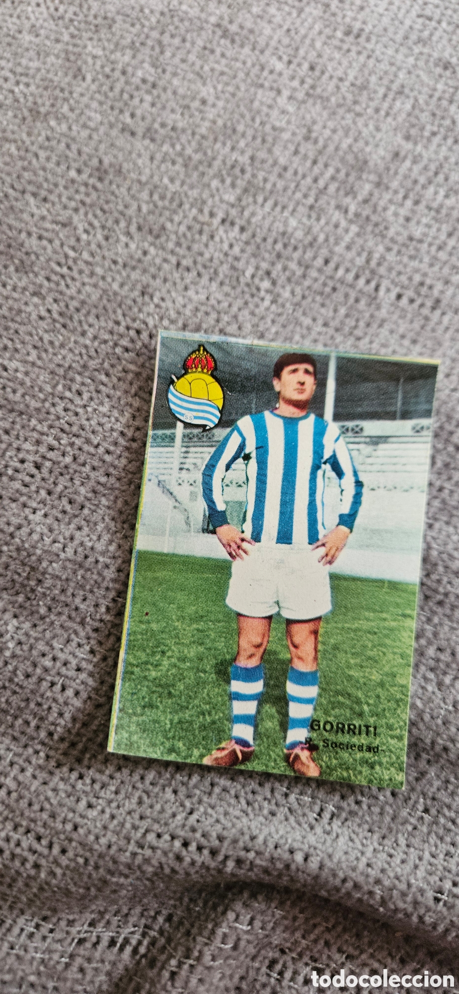Cromos de f&uacute;tbol: Gorriti eal sociedad zaragoza disgra 1967 1968 fher campeonato de liga despegado