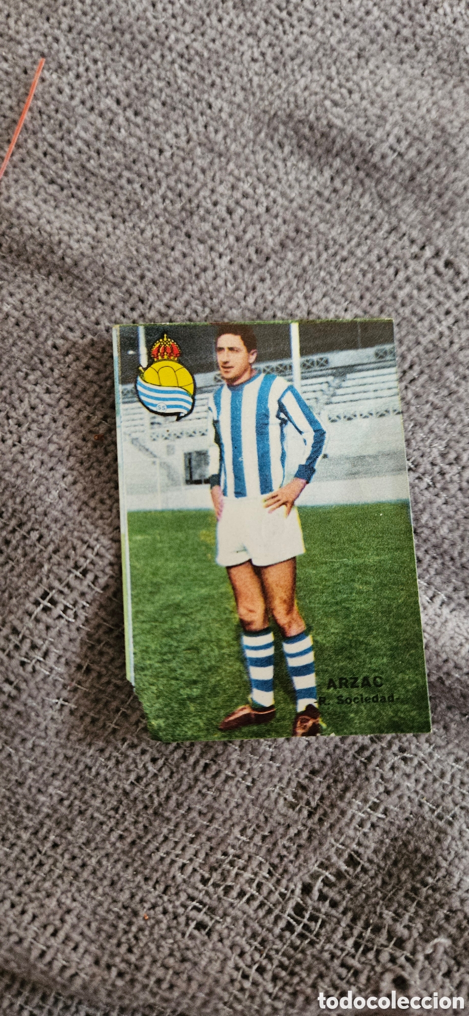 Cromos de f&uacute;tbol: Arzao eal sociedad zaragoza disgra 1967 1968 fher campeonato de liga despegado
