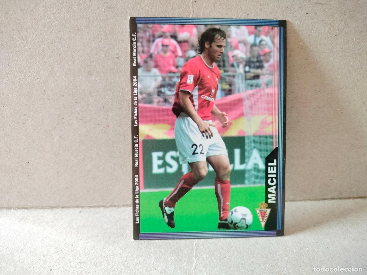 Cromos de f&uacute;tbol: CROMO FUTBOL LAS FICHAS DE LA LIGA MURCIA 2003 2004 MACIEL NUMERO 465