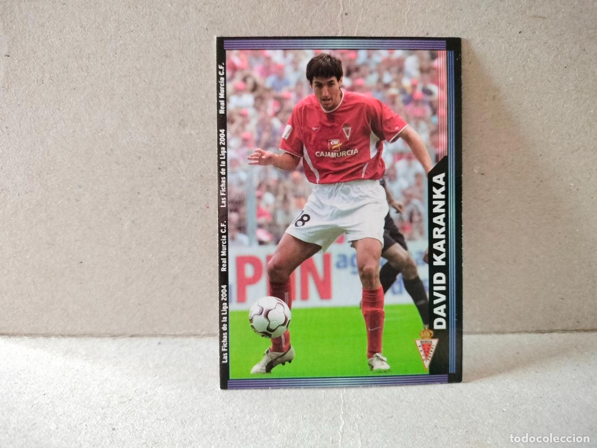 Cromos de f&uacute;tbol: CROMO FUTBOL LAS FICHAS DE LA LIGA MURCIA 2003 2004 DAVID KARANKA NUMERO 481