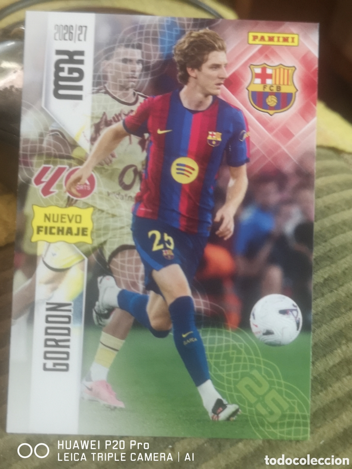 Cromos de f&uacute;tbol: MEGACRACKS 2026 2027 2026 27 GORDON NUEVO FICHAJE 468 - BARCELONA