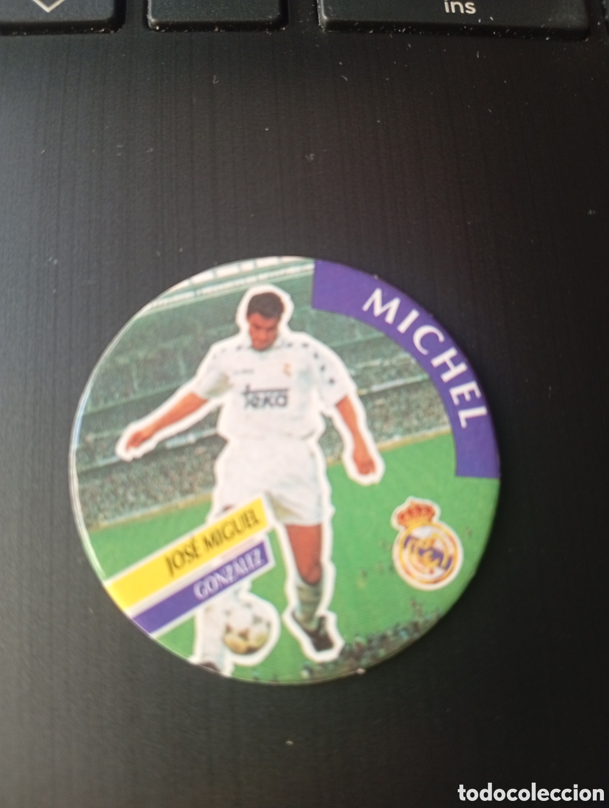 Cromos de f&uacute;tbol: CROMO - TAZO - CAPS DIARIO AS N &ordm; 105 - MICHEL - REAL MADRID