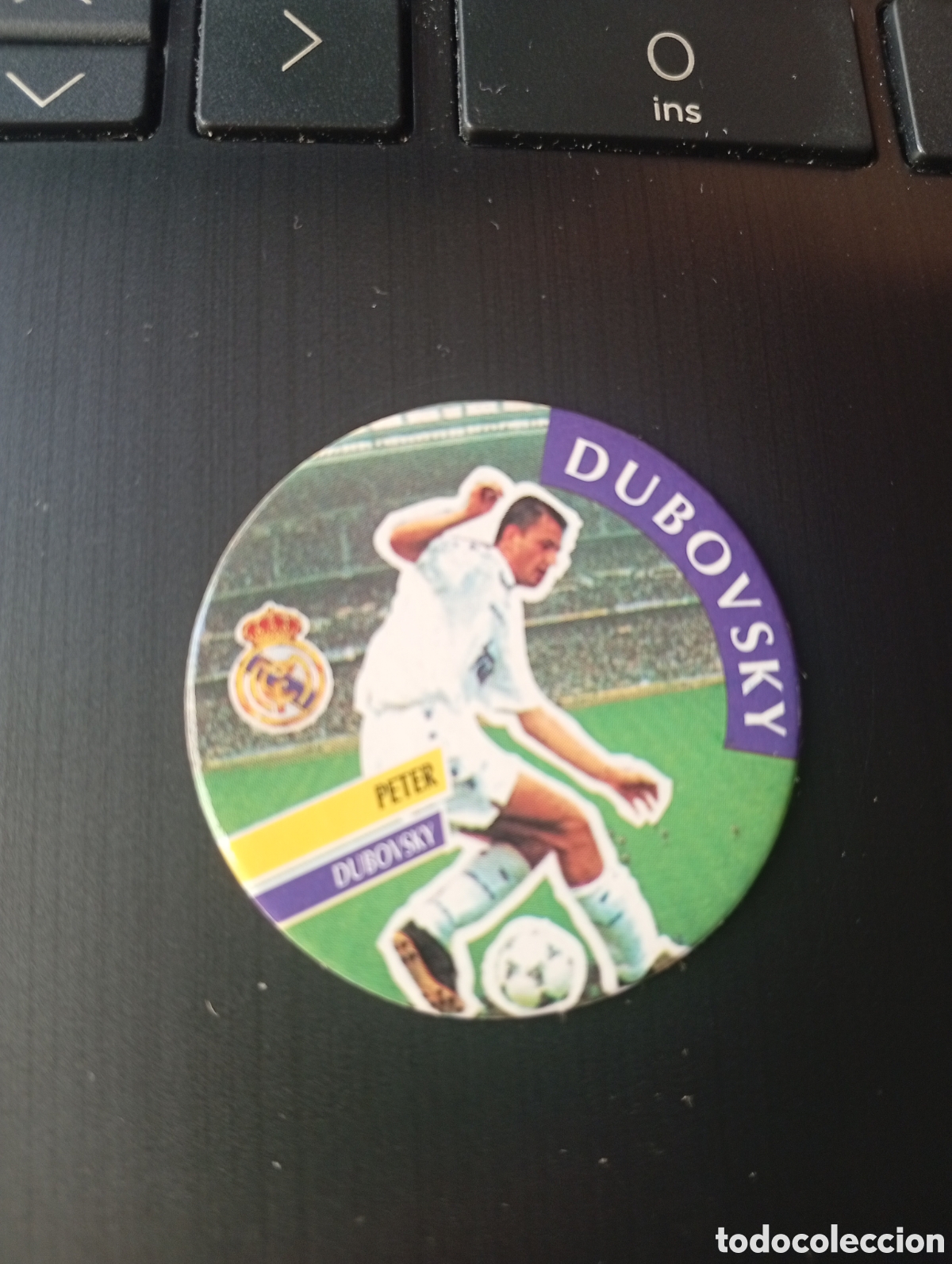 Cromos de f&uacute;tbol: CROMO - TAZO - CAPS DIARIO AS N &ordm; 111 - DUBOVSKY - REAL MADRID