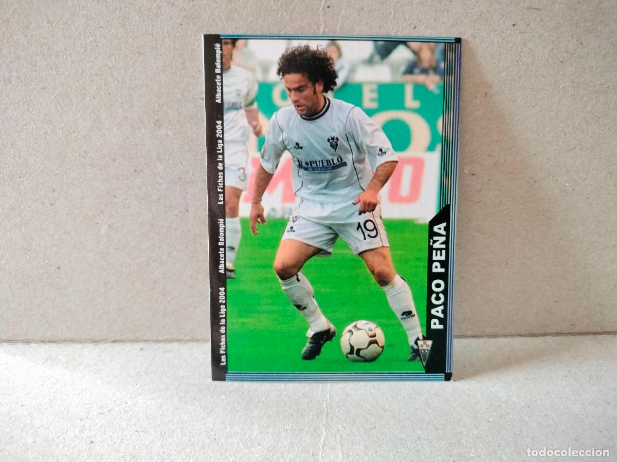 Cromos de f&uacute;tbol: CROMO FUTBOL LAS FICHAS DE LA LIGA ALBACETE 2003 2004 PACO PE&Ntilde;A NUMERO 527