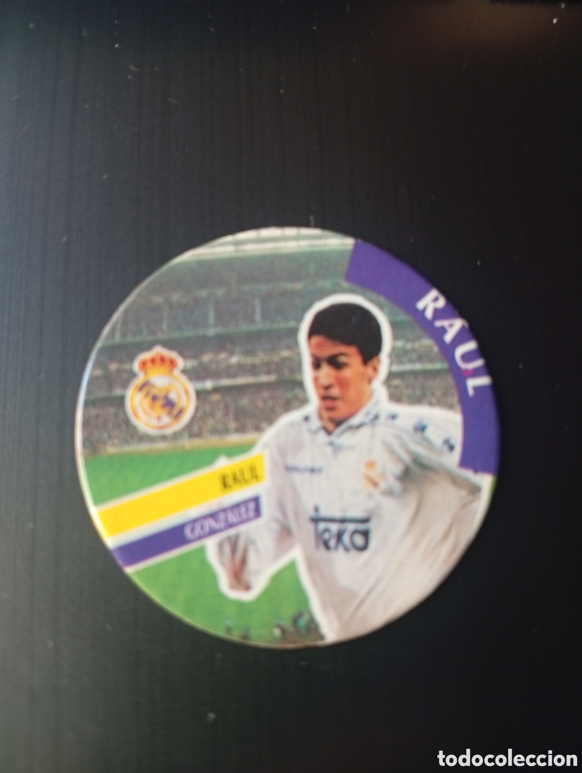 Cromos de f&uacute;tbol: CROMO - TAZO - CAPS DIARIO AS N &ordm; 115 - RAUL - REAL MADRID