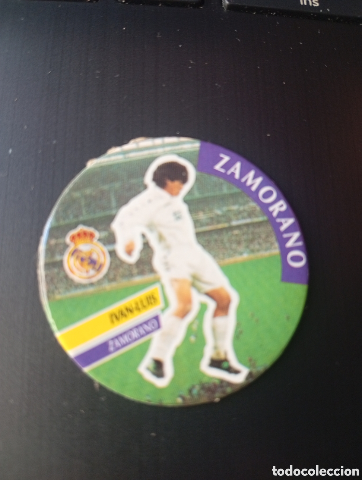 Cromos de f&uacute;tbol: CROMO - TAZO - CAPS DIARIO AS N &ordm; 114 - ZAMORANO - REAL MADRID