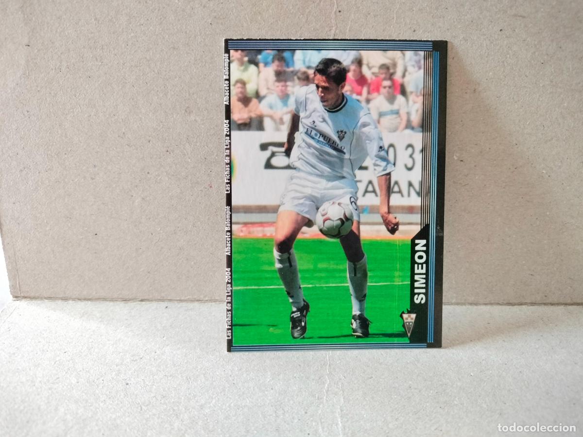 Cromos de f&uacute;tbol: CROMO FUTBOL LAS FICHAS DE LA LIGA ALBACETE 2003 2004 SIMEON NUMERO 531