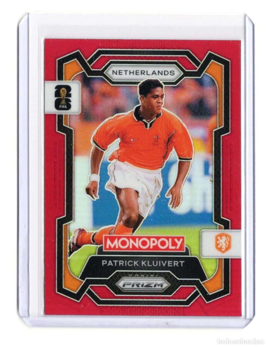 Cromos de f&uacute;tbol: Kluivert Paises Bajos Red Panini Prizm Monopoly Mundial 2026