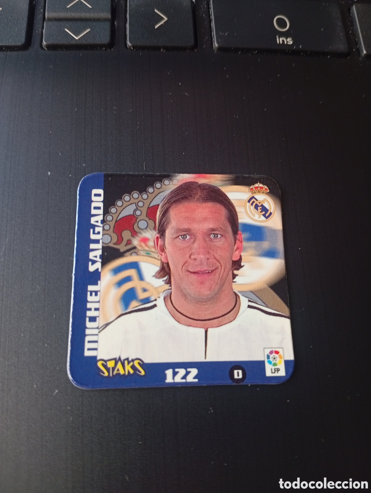Cromos de f&uacute;tbol: STAK n&ordm; 122 MICHEL SALGADO Real Madrid STAKS LIGA 2003-2004 de Panini. Buen estado.