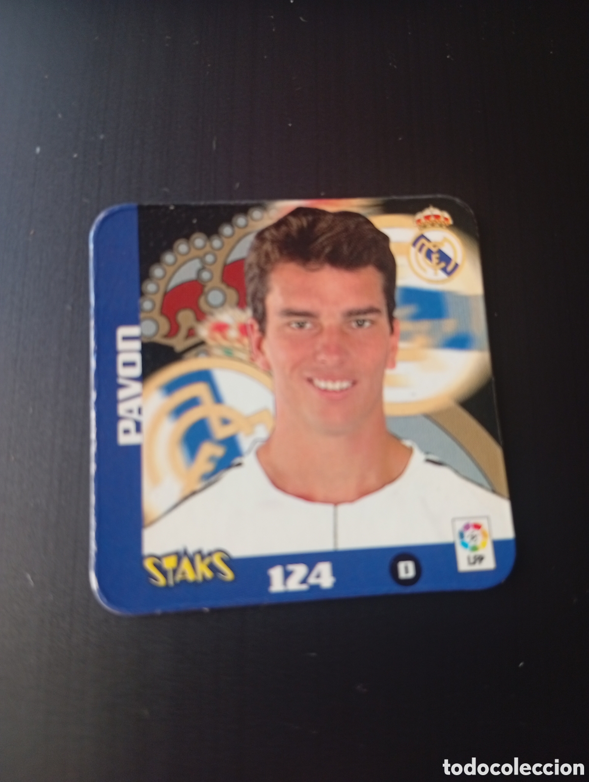 Cromos de f&uacute;tbol: STAK n&ordm; 124 PAVON Real Madrid STAKS LIGA 2003-2004 de Panini. Buen estado.