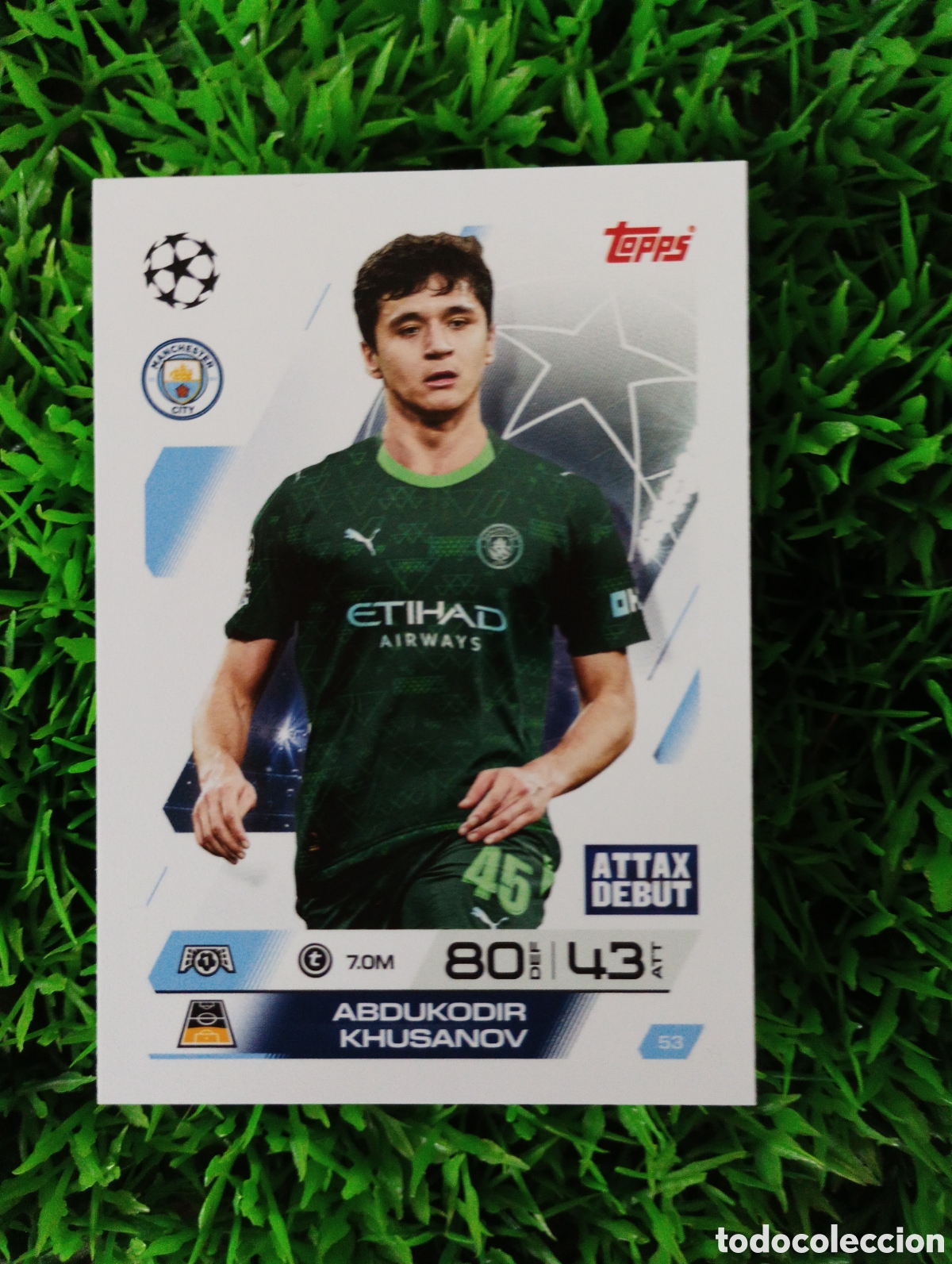 Cromos de Futebol: Khusanov Manchester City Match Attax 25-26 # 53