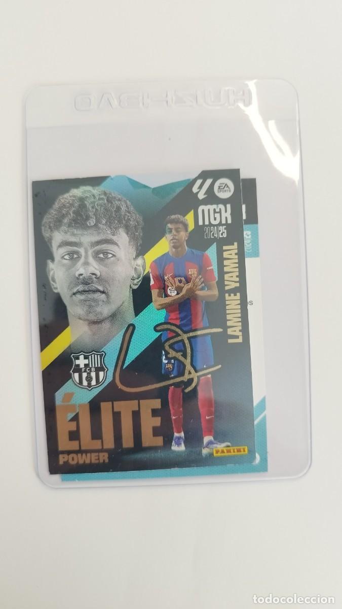 Cromos de f&uacute;tbol: Lamine Yamal #P7 FC Barcelona Elite Power Panini Megacracks 2024 2025