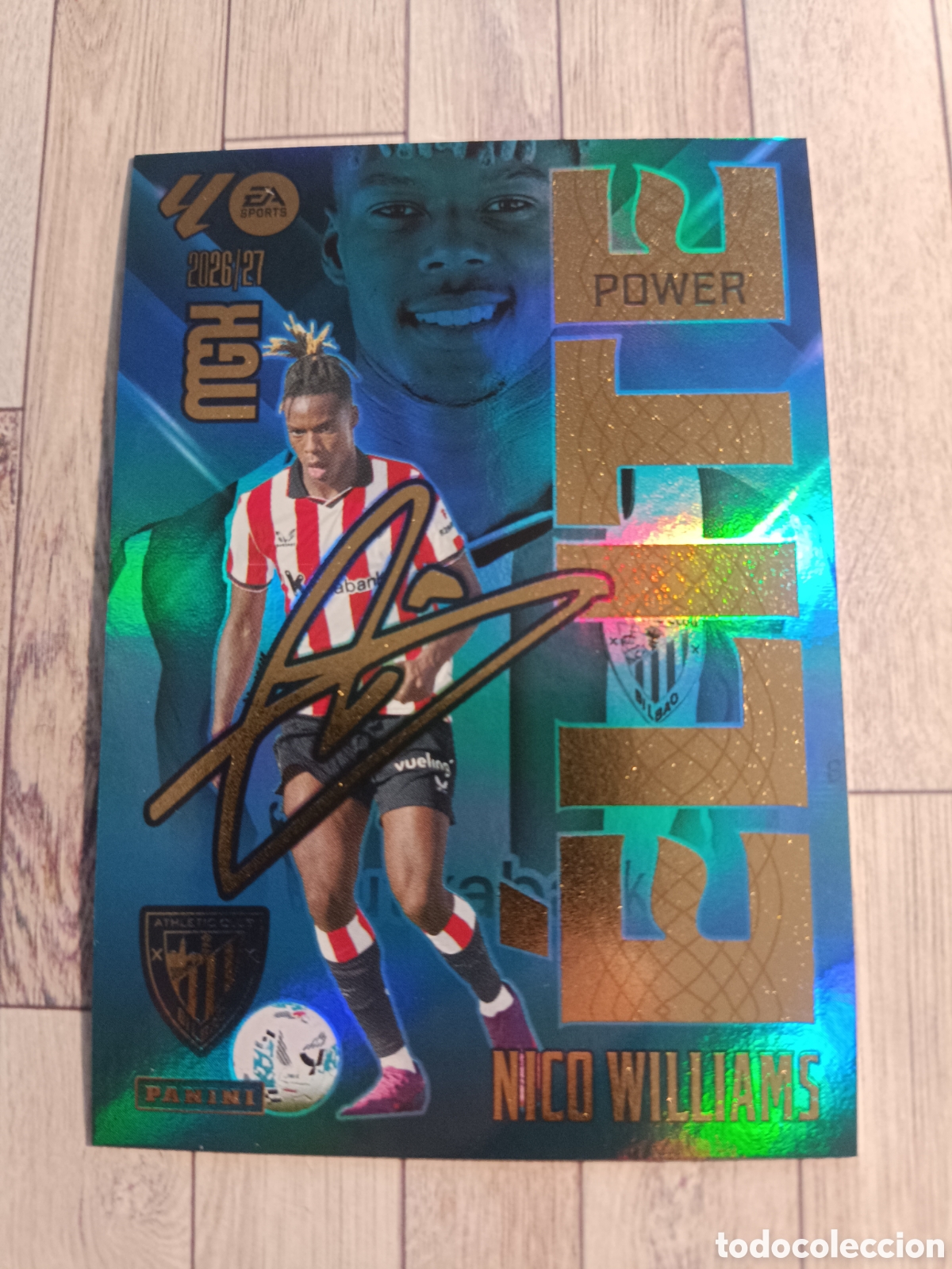 Cromos de f&uacute;tbol: 12P NICO WILLIAMS ELITE POWER ATHLETIC DE BILBAO PARALELA MEGACRACKS MGK 26 27 PANINI 2026 2027